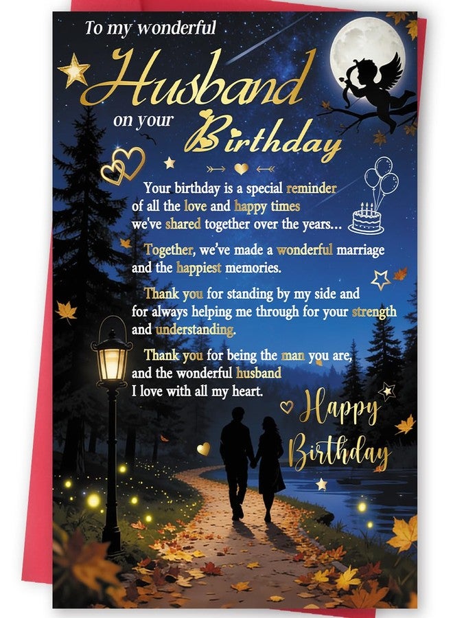 FANCYLUCKY Funny Birthday Card for Husband, Romantic Husband Birthday Card Gifts from Wife, Bday Decoration for Husband - Image 1