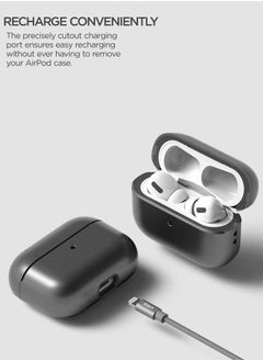 VRS Design Modern for Airpods PRO Case Cover with Leather Strap - Metal Black  - Image 5