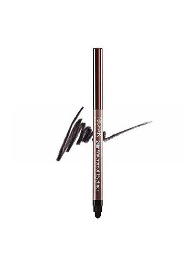 نيكا كيه نيويورك - محدد عيون جل مقاوم للماء يدوم ٢٤ ساعة (عبوة واحدة، NYA40 - أسود)