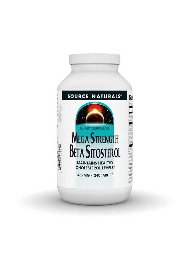 Source Naturals Mega Strength Beta Sitosterol Plant Sourced 375Mg 240 Tablets - Image 2