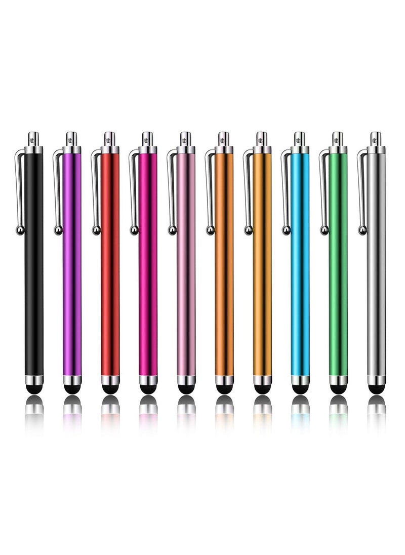 erorex 10 Pack Of Pink Purple Black Green Silver Stylus Universal Touch  - Image 1