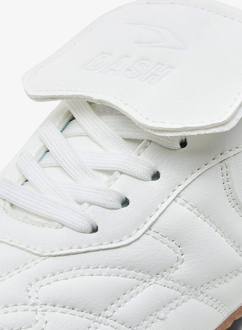 Dash Boys Stitch Detail Sneakers with Lace-Up Closure - Image 4