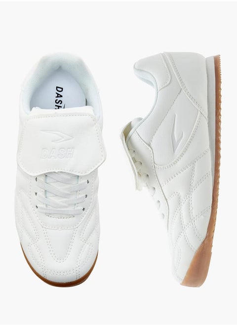 Boys Stitch Detail Sneakers with Lace-Up Closure