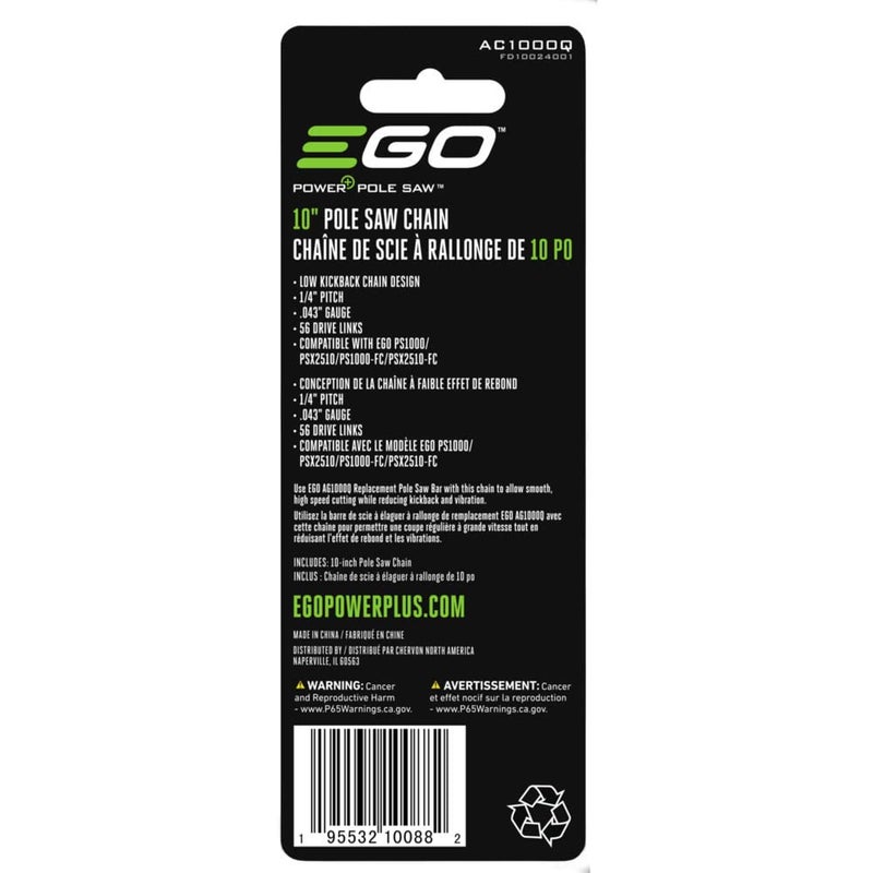 EGO Power+ 10" Pole Saw Chain for Electric Pole Saws PS1000/PSX2510- AC1000Q - Image 2