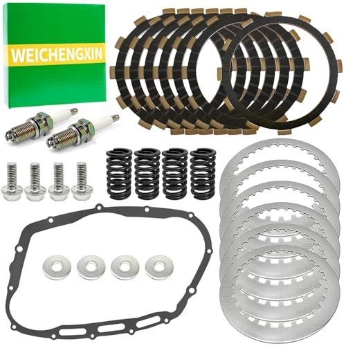 WEICHENGXIN Clutch Kit Heavy Duty Springs & Cover Gasket Compatible with Suzuki Intruder 800 VS800GL/GLV 1992-2004 Boulevard S50 VS800 2006-2009 Intruder 700 750 - Image 1