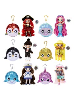 Na! Na! Na! Surprise 2-In-1 Fashion Doll And Sparkly Sequined Purse Sparkle Series - Sailor Blu, 7.5" Sailor Doll , Blue ( Packaging May Vary )  - Image 4