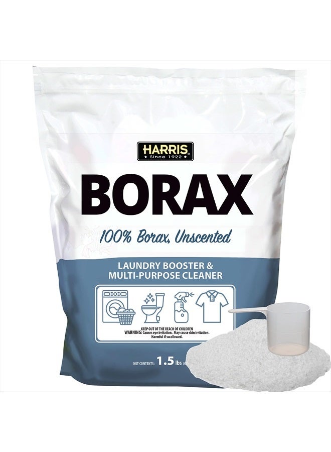 Harris مسحوق بورق هاريس لتعزيز الغسيل ومنظف متعدد الاستخدامات، 1.5 رطل (بدون رائحة) - Image 1