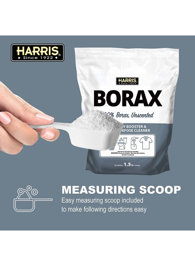 Harris مسحوق بورق هاريس لتعزيز الغسيل ومنظف متعدد الاستخدامات، 1.5 رطل (بدون رائحة) - Image 5
