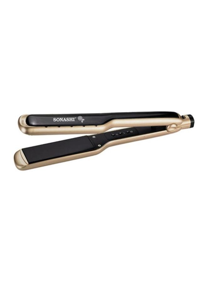 سوناشي أداة فرد الشعر من السيراميك للاستخدام الجاف والرطب طراز SHS-2059 ذهبي/ أسود 315x48.4x39مم - Image 1
