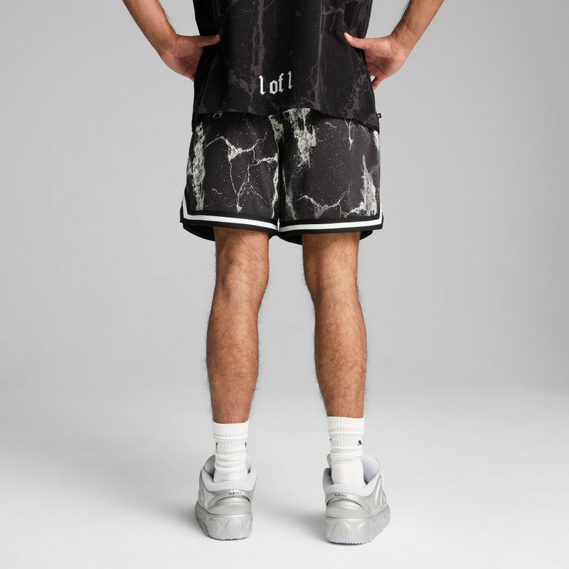 بوما شورت كرة السلة PUMA HOOPS x LAFRANCÉ Written in Chrome للرجال - Image 4