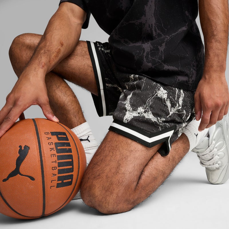 بوما شورت كرة السلة PUMA HOOPS x LAFRANCÉ Written in Chrome للرجال - Image 5