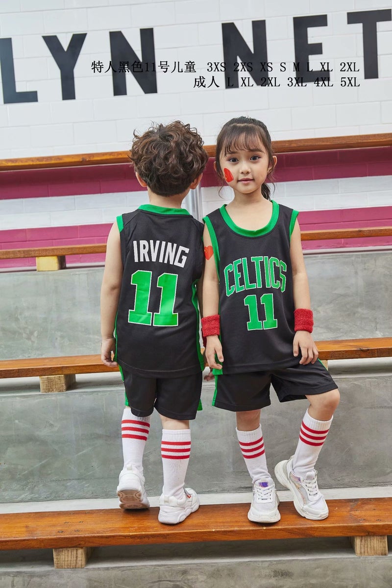 Warriors Nets Lakers Bulls Cavaliers Raptors Summer Kids suit Basketball Jersey - Image 1