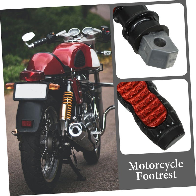 2Pcs Motorcycle Rear Foot Pegs Metal Footrest Pedals Anti Corrosion Wear Resistant Textured Easy Assembly For Motorbike Repair Replacement - Image 4