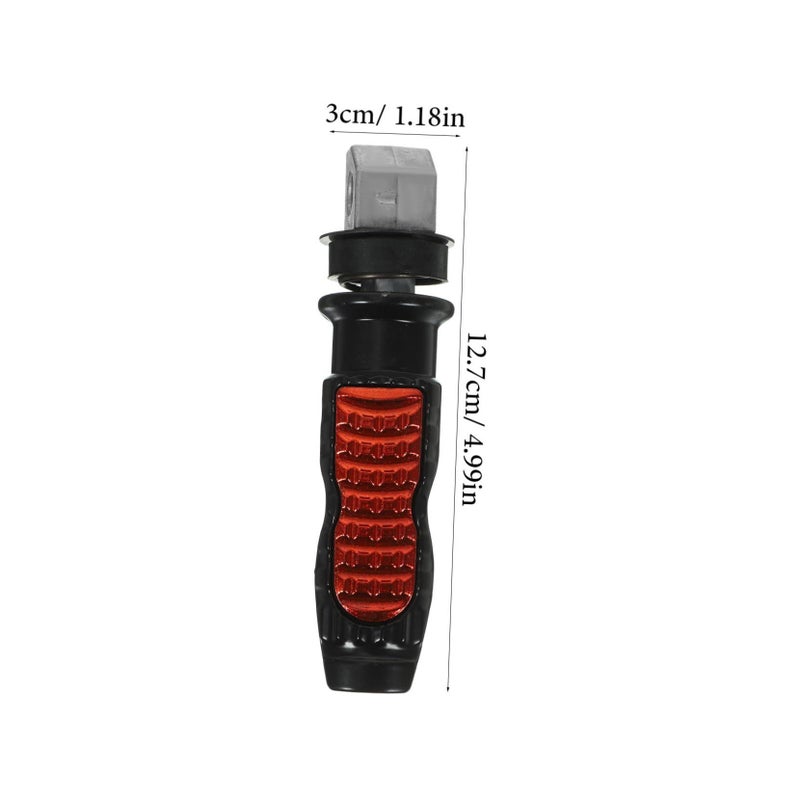 2Pcs Motorcycle Rear Foot Pegs Metal Footrest Pedals Anti Corrosion Wear Resistant Textured Easy Assembly For Motorbike Repair Replacement - Image 3