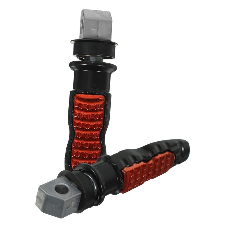 2Pcs Motorcycle Rear Foot Pegs Metal Footrest Pedals Anti Corrosion Wear Resistant Textured Easy Assembly For Motorbike Repair Replacement - Image 2