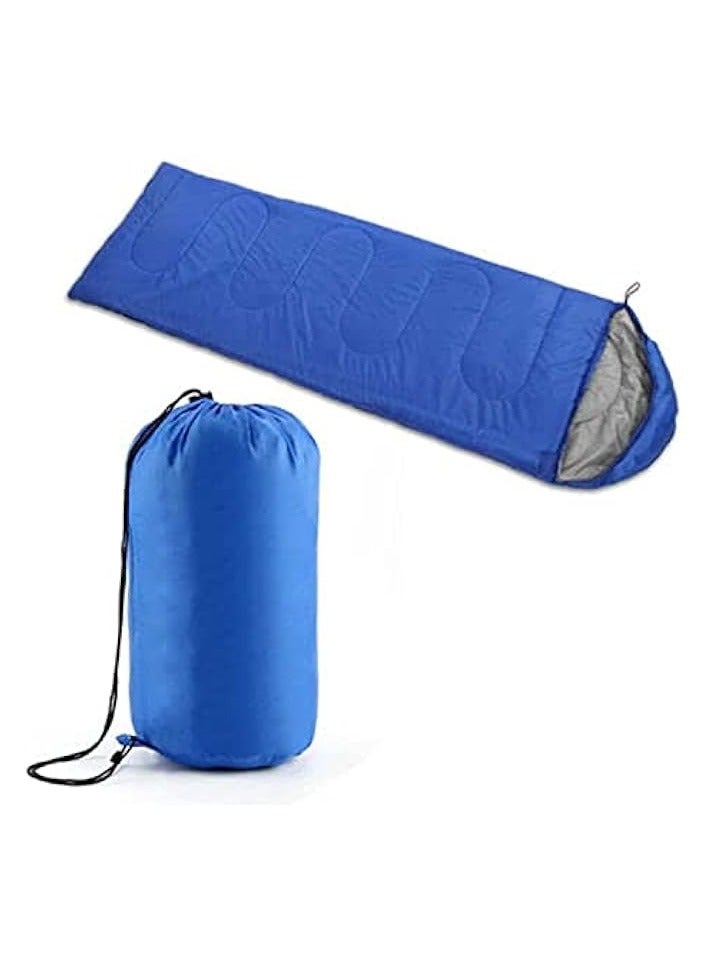 Green Tiger 4 Season Sleeping Bag Waterproof Outdoor Camping Hiking Envelope Single Zip (Blue), STANDARD - Image 1