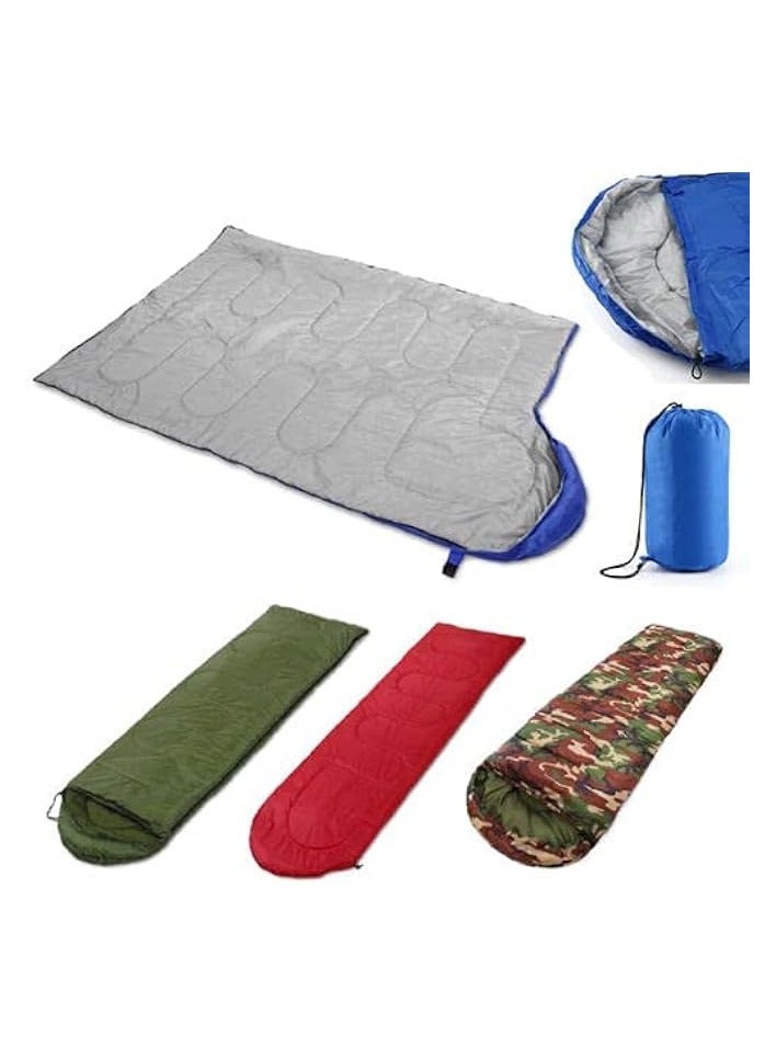 Green Tiger 4 Season Sleeping Bag Waterproof Outdoor Camping Hiking Envelope Single Zip (Blue), STANDARD - Image 2