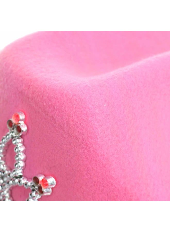 GiftExpress CHILD LED Blinking Pink Tiara Cowgirl hat Light Up Cowboy Hat - CHILD SIZE  - Image 5