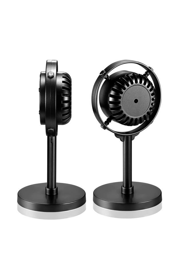 Facmogu Antique Diaphragm Condenser Microphone Props, Ancient Fake Plastic Mic from 1930s - 1940s, Vintage Retro Microphone Props for Holiday Party Shooting - Black - Image 2