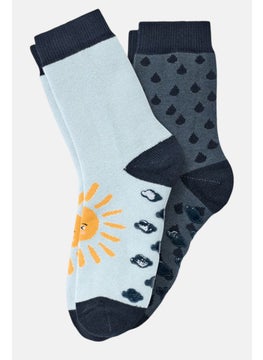 Tchibo Kids Boy 2 Pair Socks, Light Blue  - Image 2