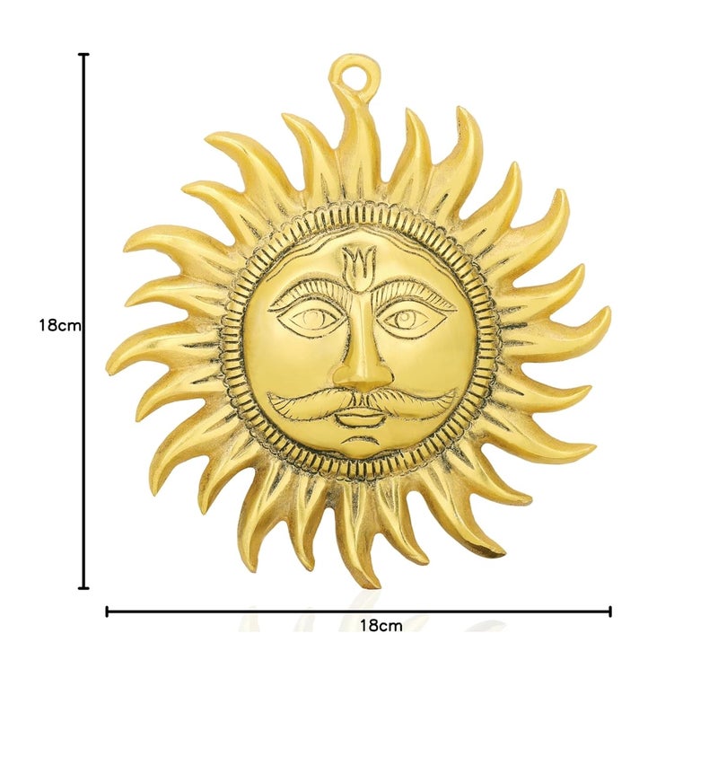 Craft Trade Sun Idol Face Wall Hanging Decorative Items for Home Enterance Door and Office Dcor Vastu Items for Home for Good Luck - Image 4