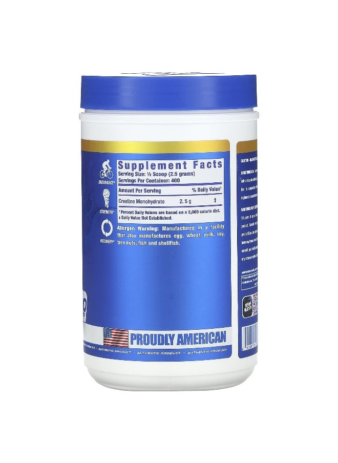 RONNIE COLEMAN Ronnie Coleman, Vital Edition, Creatine XS Powder, Unflavored, 2 lbs 3.2 oz (1 kg)  - Image 2