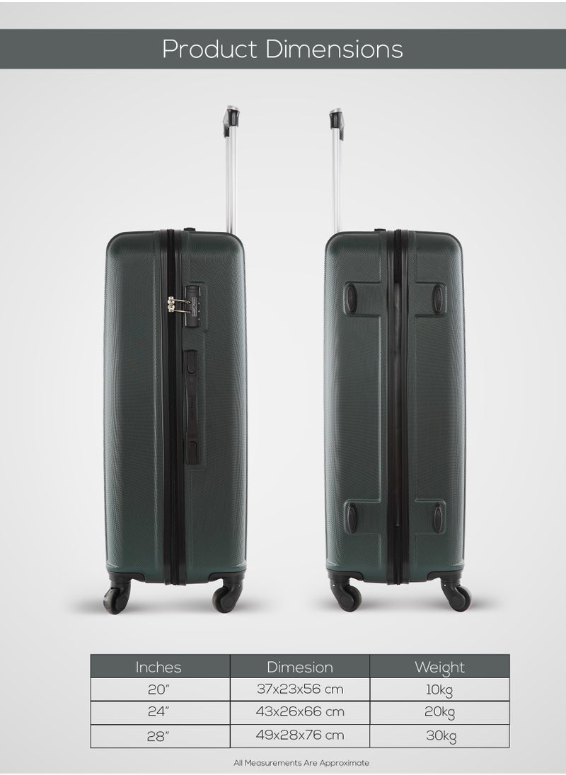 PARAJOHN PARAJOHN Single Size, 24" Checked-in luggage trolley-ARMY GREEN  - Image 3