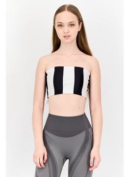 adidas Originals Women Sportswear Fit Strapless Outdoor Loop Tube Top, Multicolor  - Image 1