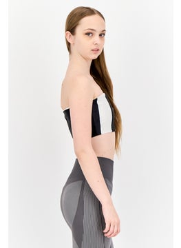 adidas Originals Women Sportswear Fit Strapless Outdoor Loop Tube Top, Multicolor  - Image 2