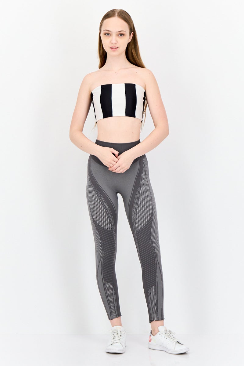 adidas Originals Women Sportswear Fit Strapless Outdoor Loop Tube Top, Multicolor  - Image 4