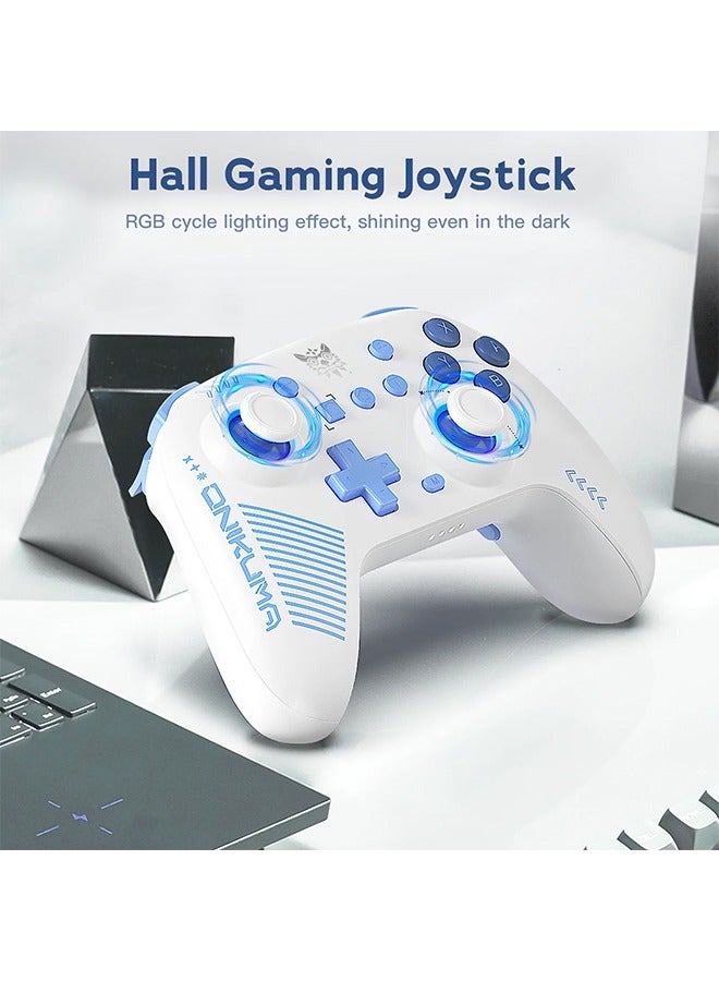onikuma C1 Wireless Gaming Gamepads Dual Modes Mechanical Buttons Controller With RGB Cycle Lighting Effect Hall Gaming Joystick  - Image 5