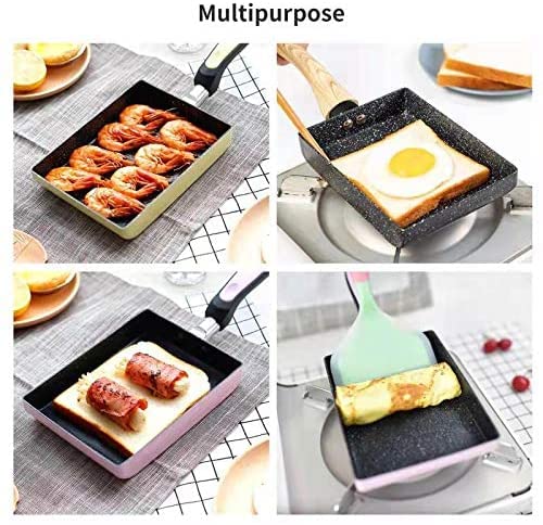 UNIQUE CART Omelette PanEgg PanDeep Gas Induction Mini Kitchen Non Stick Coating Cookware Pancake Pots Frying Pan Yellow - Image 5