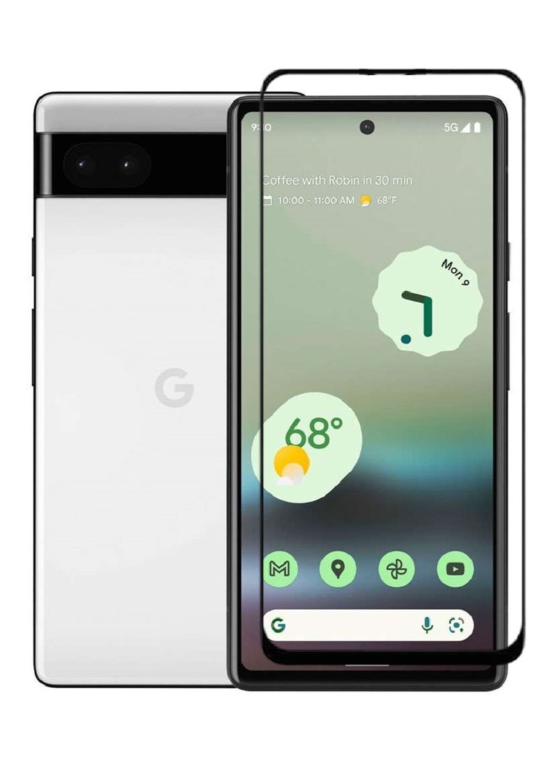 AINA Tempered Glass Screen Protector 5D Designed For Google Pixel 6a Full Glue Edge to Edge Full Screen Coverage And Bubble Free - Image 1