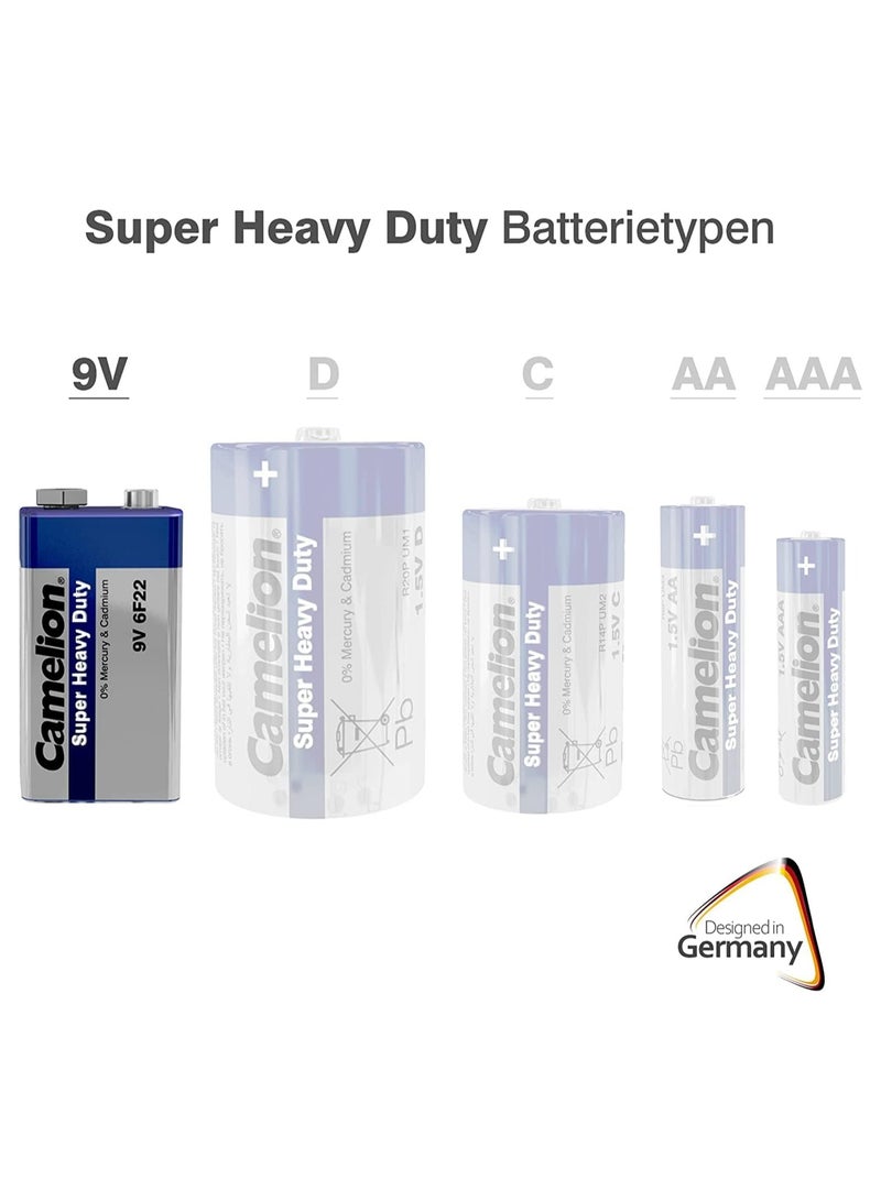 Camelion 10200122 6F22 9 V Super Heavy Duty Battery 12 Packs - Image 3