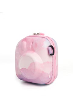 Generic Colorful Hard EVA Case for Fuji Instax Mini 12/Mini 40/ Mini 11/Mini 99/Mini 90/ Mini 9/Mini 8/Mini 7+ Camera Instant Camera Storage Bag with Shoulder Strap - Dreamy Cloud  - Image 2