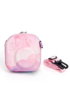Generic Colorful Hard EVA Case for Fuji Instax Mini 12/Mini 40/ Mini 11/Mini 99/Mini 90/ Mini 9/Mini 8/Mini 7+ Camera Instant Camera Storage Bag with Shoulder Strap - Dreamy Cloud  - Image 1