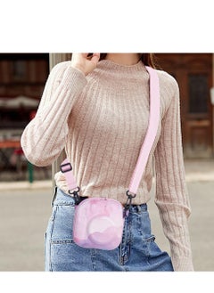 Generic Colorful Hard EVA Case for Fuji Instax Mini 12/Mini 40/ Mini 11/Mini 99/Mini 90/ Mini 9/Mini 8/Mini 7+ Camera Instant Camera Storage Bag with Shoulder Strap - Dreamy Cloud  - Image 3