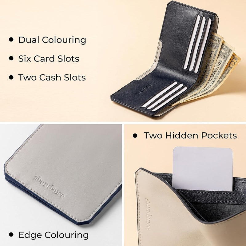 scarters Faux Leather Abundance Wallet For Men | Rfid Protected | Mindful Microfibre | 6 Card Slots & 2 Hidden Pockets | 15 Month Warranty (Grey) - Image 3