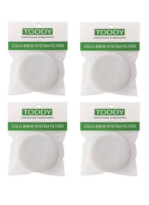 وسادة فلتر من اللباد، مصممة خصيصًا لنظام Toddy Home Cold Brew - مجموعة من 4 قطع