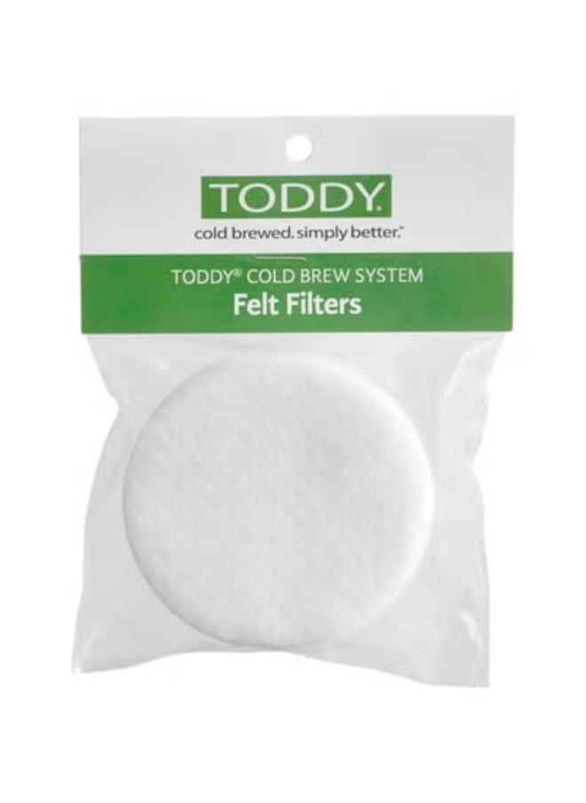 Toddy - Felt Filter Pad, Designed specifically for the Toddy Home Cold Brew System - Pack of 4 - Image 1
