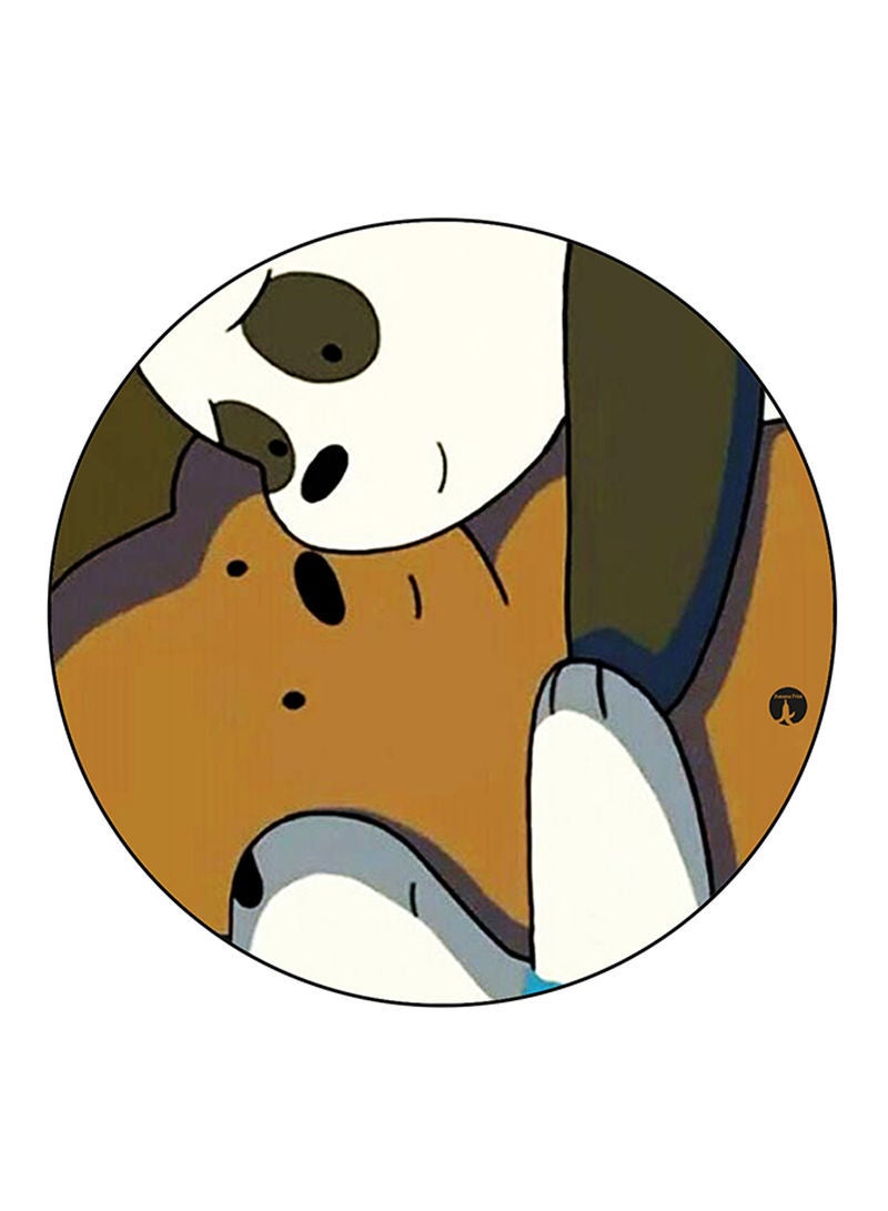 We Bare Bears Printed Mouse Pad Multicolour