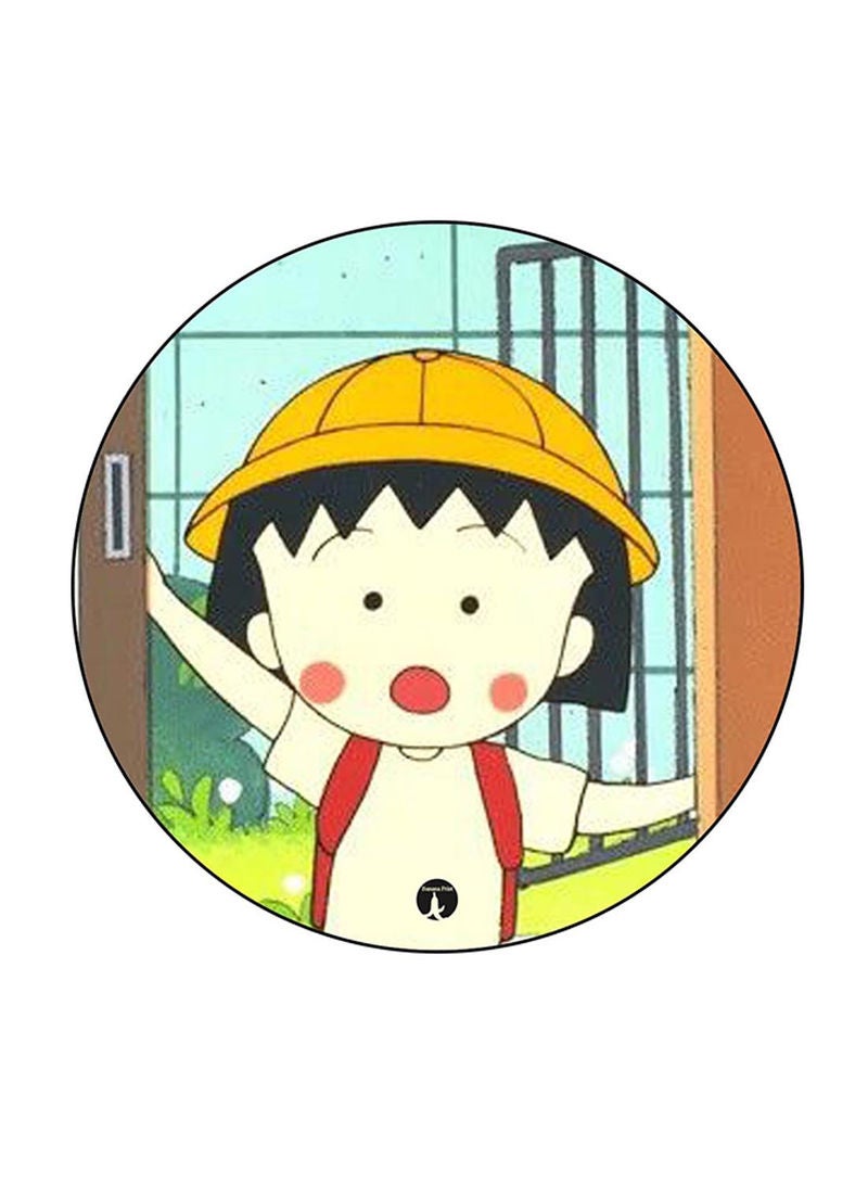 RKN Anime Chibi Maruko Chan Printed Fridge Magnet Round  Multicolour - Image 2