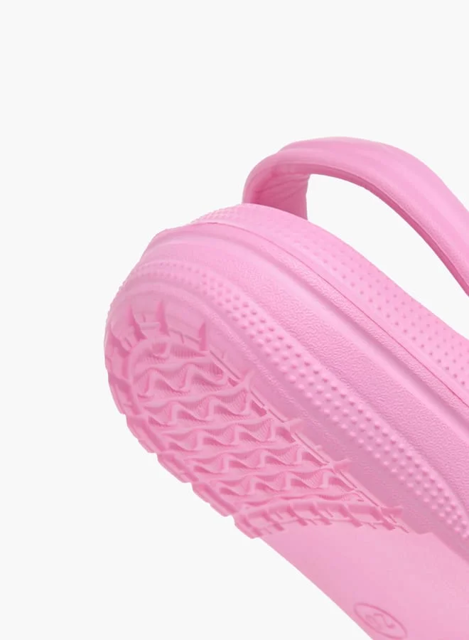 Flora Bella By Shoexpress Girls Applique Detail Clogs With Backstrap