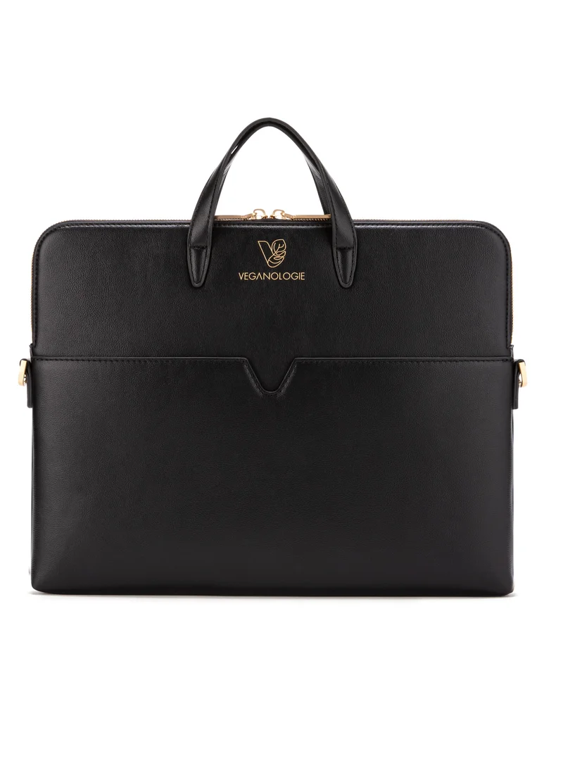 فيجانولوجي Saturn Laptop Bag (16") in Onyx Made From 5 Bamboo Stems