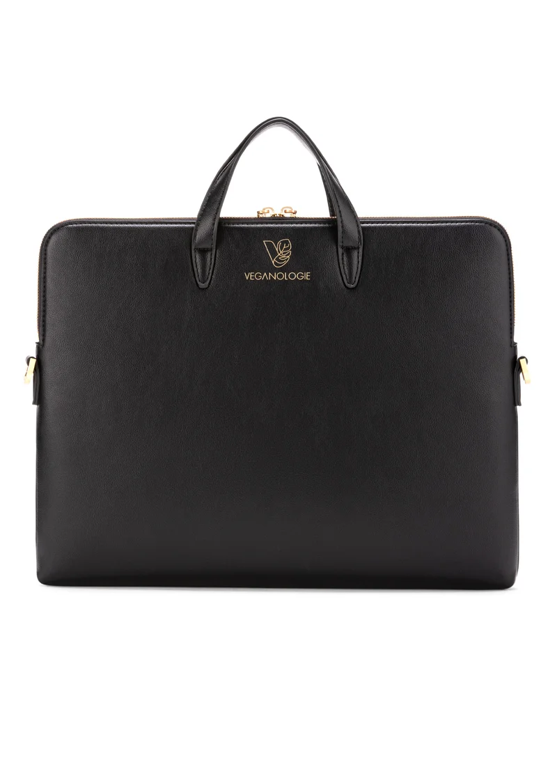 فيجانولوجي Saturn Laptop Bag (16") in Onyx Made From 5 Bamboo Stems