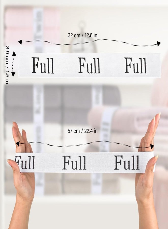 CONLI 8 Pack Bed Sheet Organizer Straps Sheet Organizer Bands for Closet,Storage Label Bands,Flexible Elastic Band for Sheet Maximize Your Storage Space (Full) - Image 3