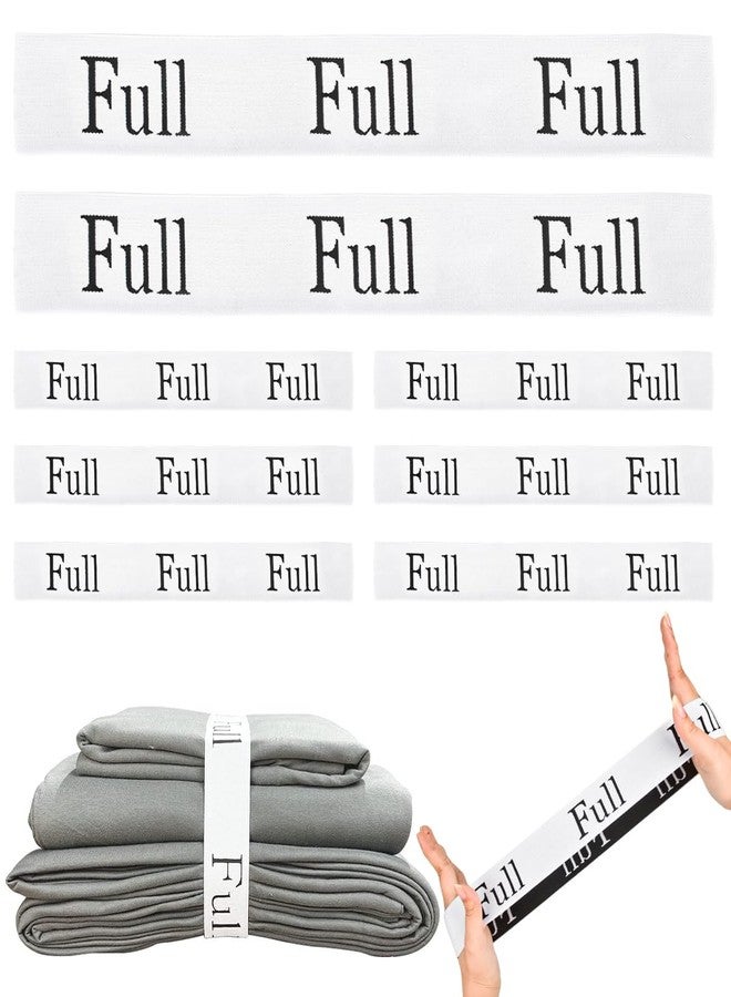 CONLI 8 Pack Bed Sheet Organizer Straps Sheet Organizer Bands for Closet,Storage Label Bands,Flexible Elastic Band for Sheet Maximize Your Storage Space (Full) - Image 1