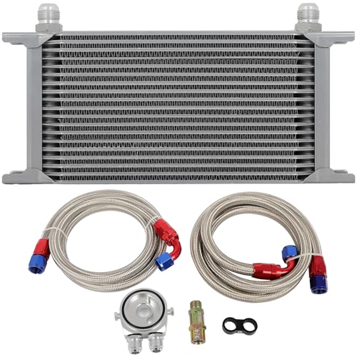 SCITOO مبرد زيت نقل الحركة من SCITOO المصنوع من الألمنيوم 02EGZ0006CSL/19 صف لمبرد الزيت لسيارات Acura Integra 1.8L من 1992-1995 و 1999-2000 و Acura NSX 3.0L من 2000 و Acura NSX 3.2L من 2005 و Acura RSX 2.0L. - Image 1