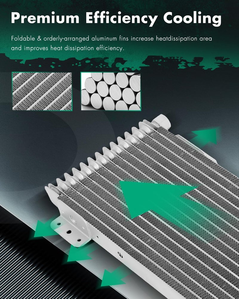 SCITOO مبرد زيت نقل الحركة من SCITOO المصنوع من الألمنيوم 02EGZ0006CSL/19 صف لمبرد الزيت لسيارات Acura Integra 1.8L من 1992-1995 و 1999-2000 و Acura NSX 3.0L من 2000 و Acura NSX 3.2L من 2005 و Acura RSX 2.0L. - Image 4