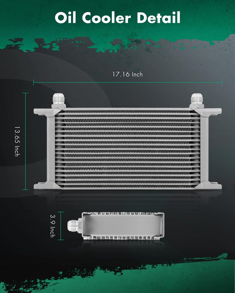 SCITOO مبرد زيت نقل الحركة من SCITOO المصنوع من الألمنيوم 02EGZ0006CSL/19 صف لمبرد الزيت لسيارات Acura Integra 1.8L من 1992-1995 و 1999-2000 و Acura NSX 3.0L من 2000 و Acura NSX 3.2L من 2005 و Acura RSX 2.0L. - Image 2